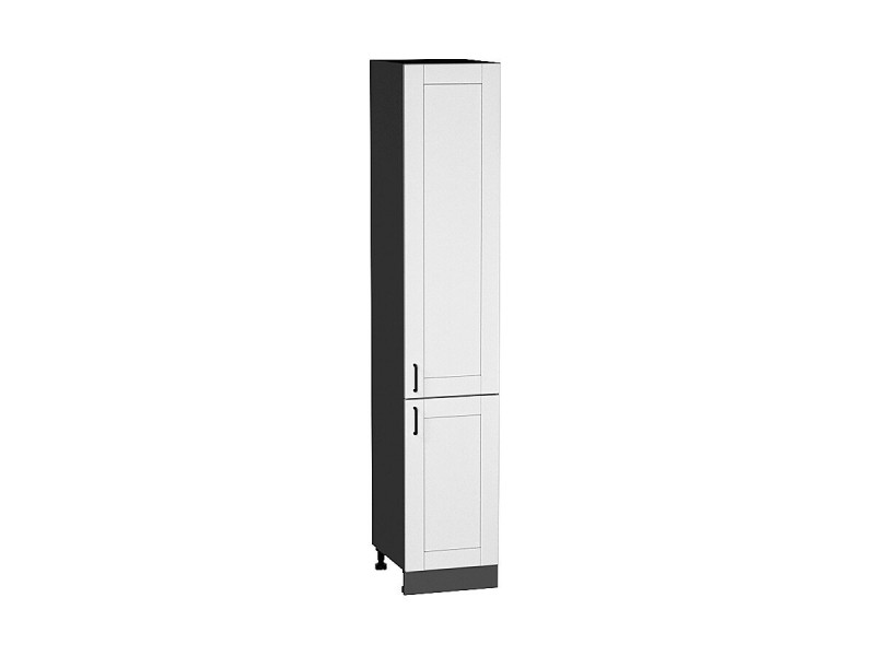 Кухня 2132*400*Шкаф пенал с 2-мя дверцами Лофт Super White/Graphite