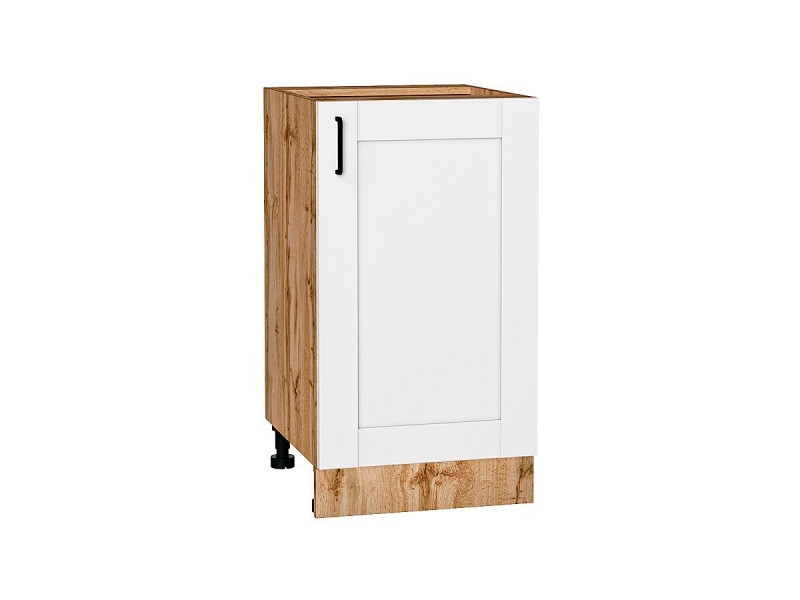 Кухня 816*450*Шкаф нижний с 1-ой дверцей Лофт Super White/Дуб Вотан