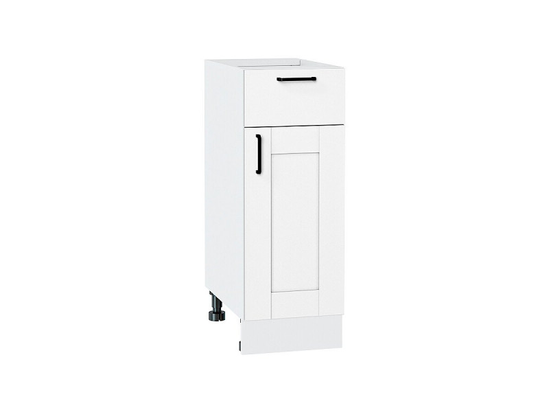 Кухня 816*300*Шкаф нижний с 1-ой дверцей и ящиком Лофт Super White/Белый
