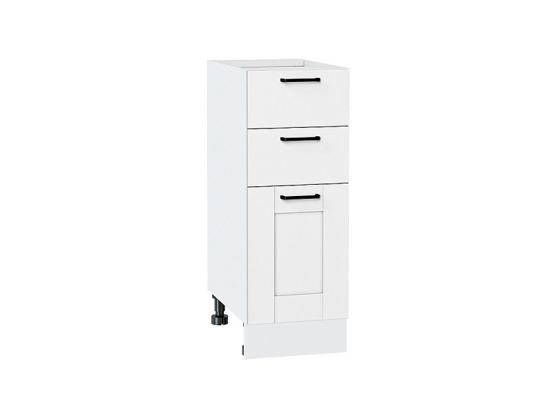Кухня 816*300*Шкаф нижний с 3-мя ящиками Лофт Super White/Белый