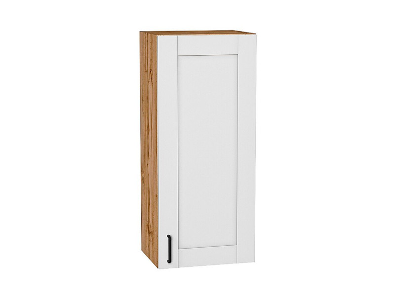 Кухня 920*400*Шкаф верхний с 1-ой дверцей Лофт Super White/Дуб Вотан