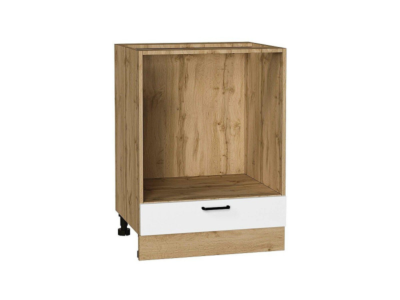 Кухня 816*600*Шкаф нижний под духовку Лофт Super White/Дуб Вотан