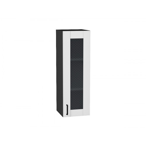 920*300*Шкаф верхний с 1-ой остекленной дверцей Лофт Super White/Graphite