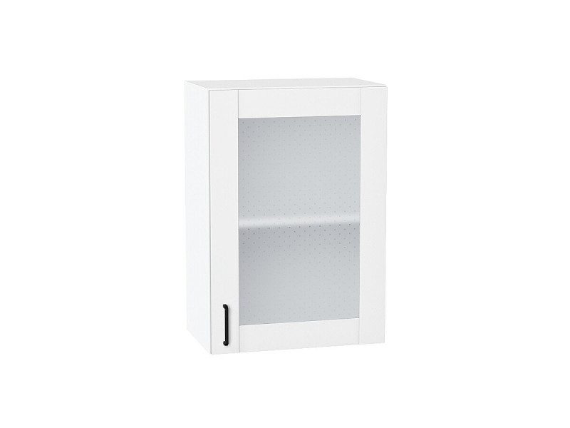 Кухня 716*500*Шкаф верхний с 1-ой остекленной дверцей Лофт Super White/Белый
