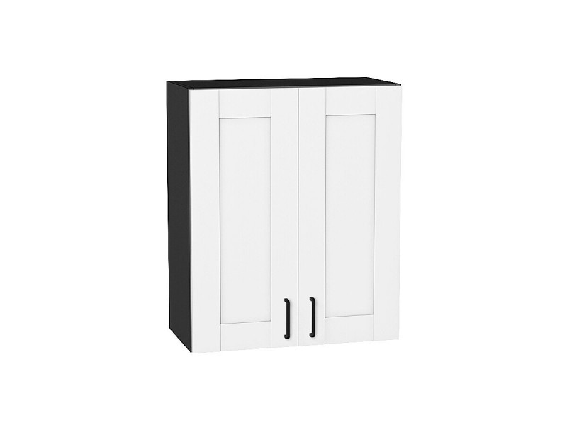 Кухня 716*600*Шкаф верхний с 2-мя дверцами Лофт Super White/Graphite