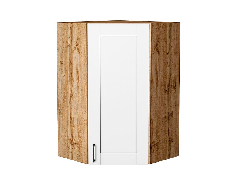Кухня 920*600*600Шкаф верхний угловой Лофт Super White/Дуб Вотан