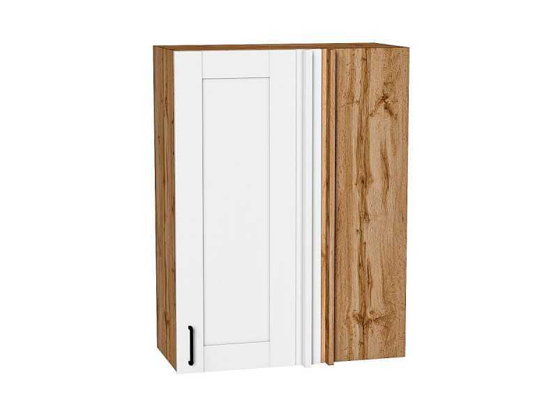 Кухня 920*700*Шкаф верхний прямой угловой Лофт Super White/Дуб Вотан