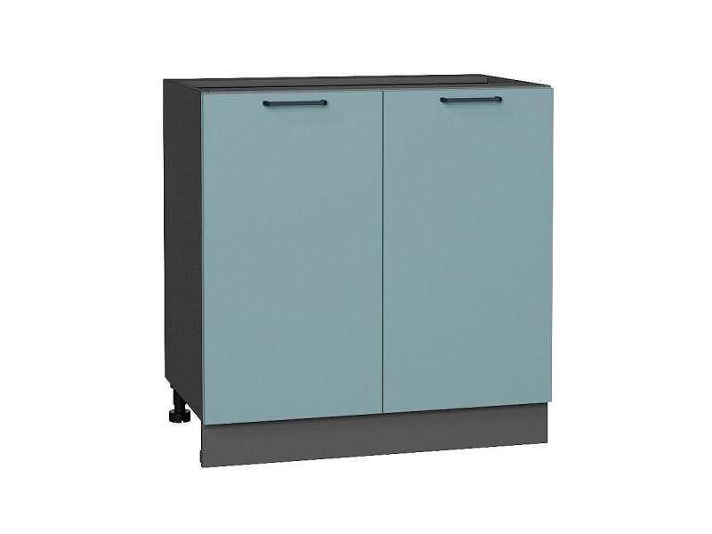 816*800* Шкаф нижний с 2-мя дверцами Флэт Grey-green In 2S Graphite